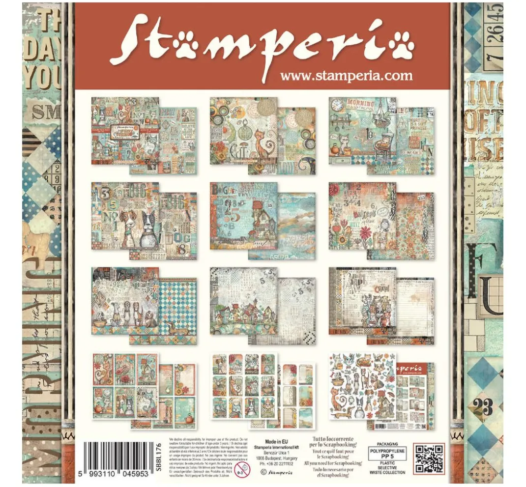 Stamperia Farb- & Motivblöcke|Scrapbooking>Scrapbook-Block "Furry Friends"