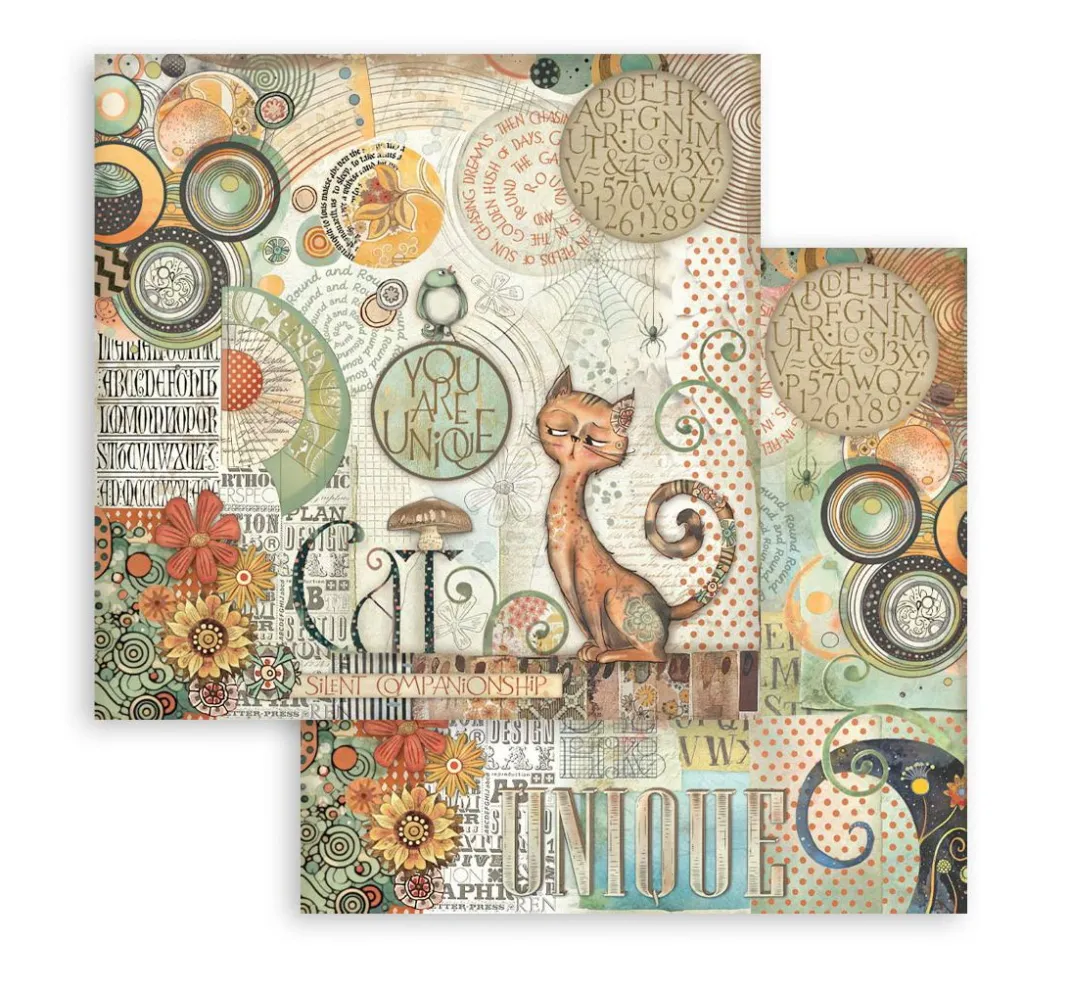 Stamperia Farb- & Motivblöcke|Scrapbooking>Scrapbook-Block "Furry Friends"
