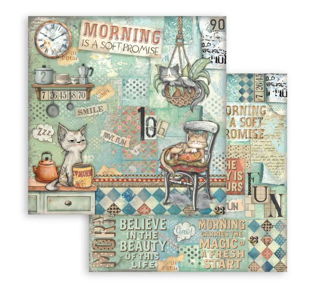 Stamperia Farb- & Motivblöcke|Scrapbooking>Scrapbook-Block "Furry Friends"