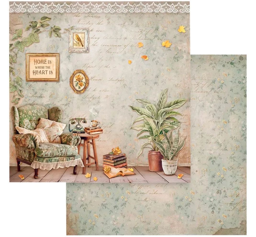 Stamperia Farb- & Motivblöcke|Scrapbooking>Scrapbook-Block "Golden Harmony"