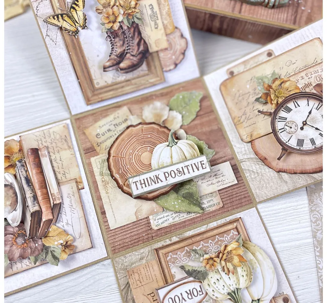 Stamperia Farb- & Motivblöcke|Scrapbooking>Scrapbook-Block "Golden Harmony"