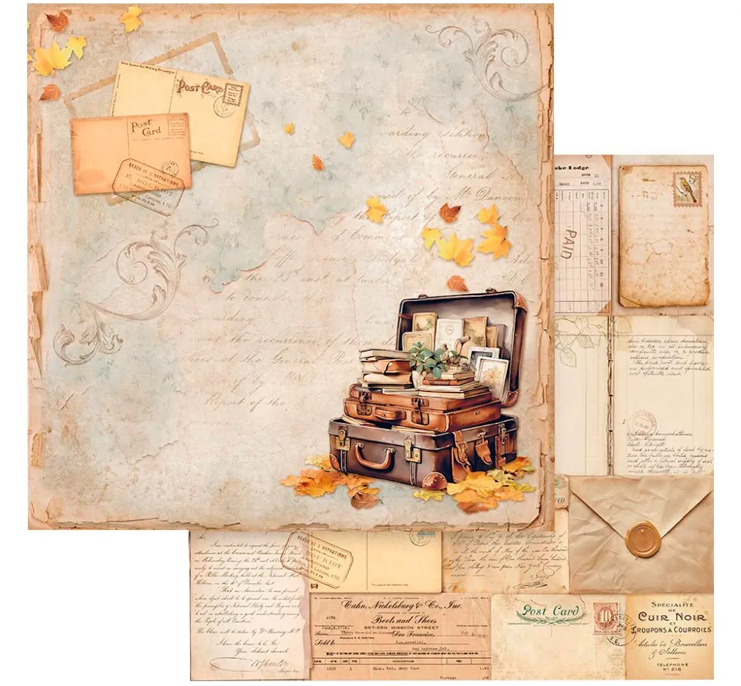 Stamperia Farb- & Motivblöcke|Scrapbooking>Scrapbook-Block "Golden Harmony"