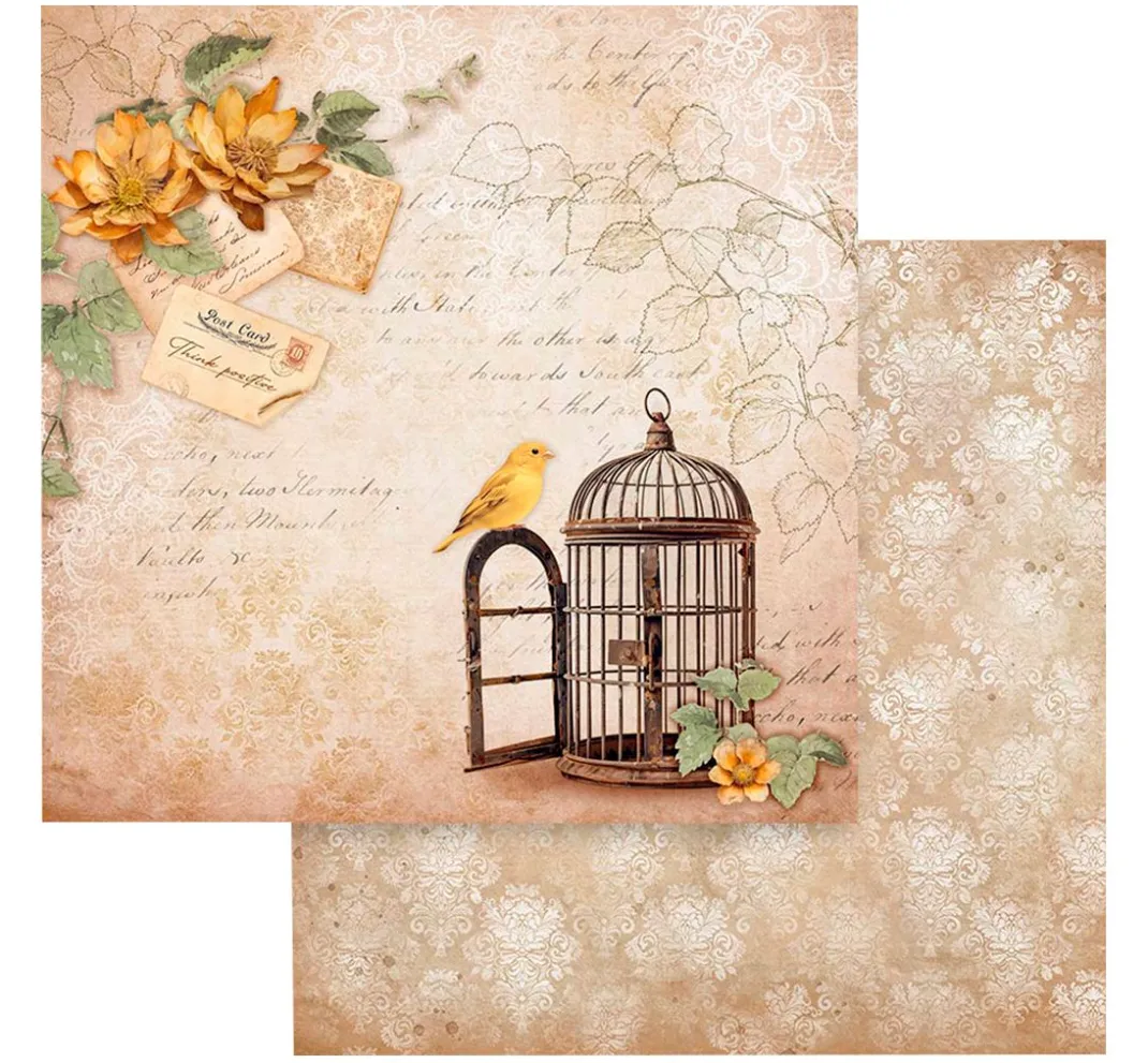 Stamperia Farb- & Motivblöcke|Scrapbooking>Scrapbook-Block "Golden Harmony"