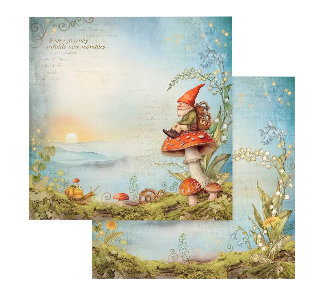 Stamperia Farb- & Motivblöcke|Scrapbooking>Scrapbook-Block "Hidden Grove"