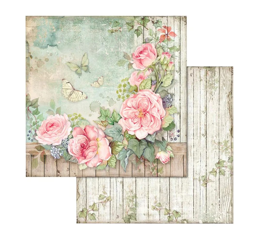 Stamperia Farb- & Motivblöcke|Scrapbooking>Scrapbook-Block "House of Roses"