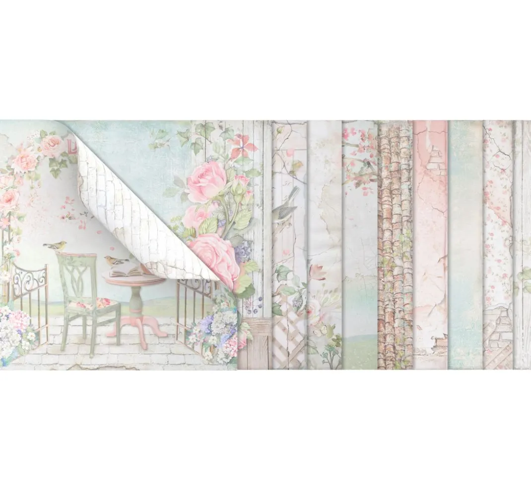 Stamperia Farb- & Motivblöcke|Scrapbooking>Scrapbook-Block "House of Roses"