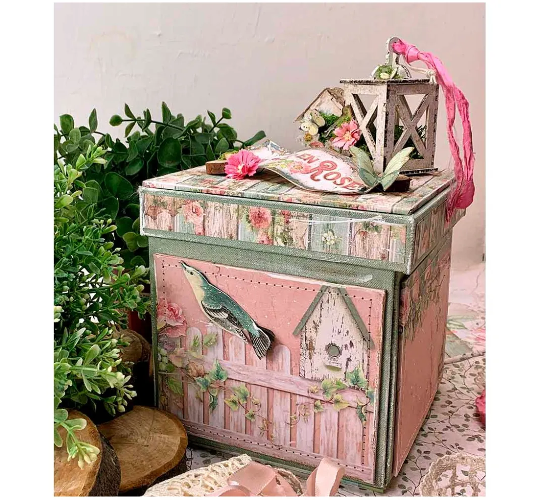 Stamperia Farb- & Motivblöcke|Scrapbooking>Scrapbook-Block "House of Roses"