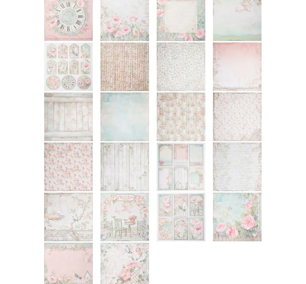 Stamperia Farb- & Motivblöcke|Scrapbooking>Scrapbook-Block "House of Roses"