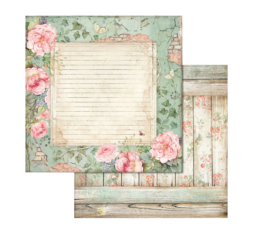 Stamperia Farb- & Motivblöcke|Scrapbooking>Scrapbook-Block "House of Roses"