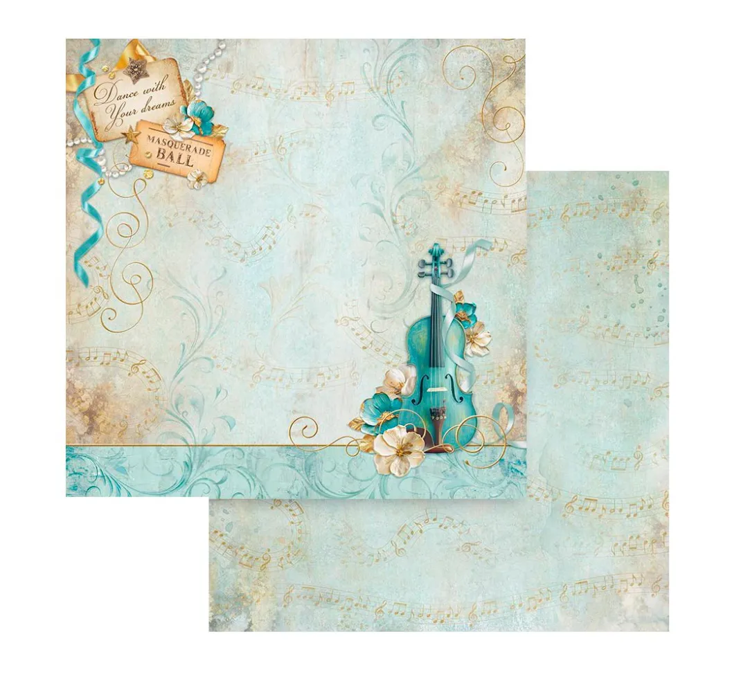 Stamperia Farb- & Motivblöcke|Scrapbooking>Scrapbook-Block "Masquerade"