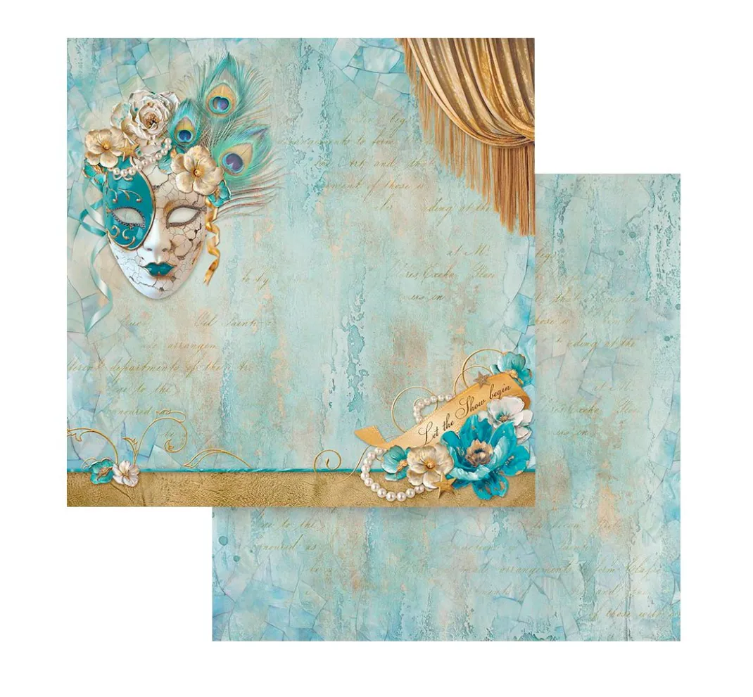 Stamperia Farb- & Motivblöcke|Scrapbooking>Scrapbook-Block "Masquerade"
