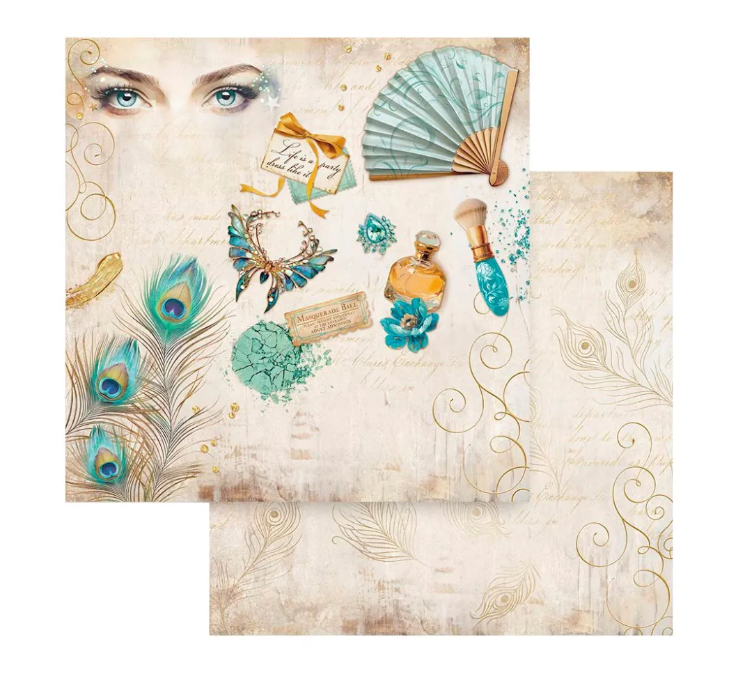 Stamperia Farb- & Motivblöcke|Scrapbooking>Scrapbook-Block "Masquerade"