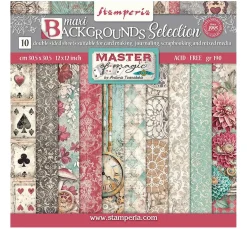 Stamperia Farb- & Motivblöcke|Scrapbooking>Scrapbook-Block "Master of Magic - Backgrounds"