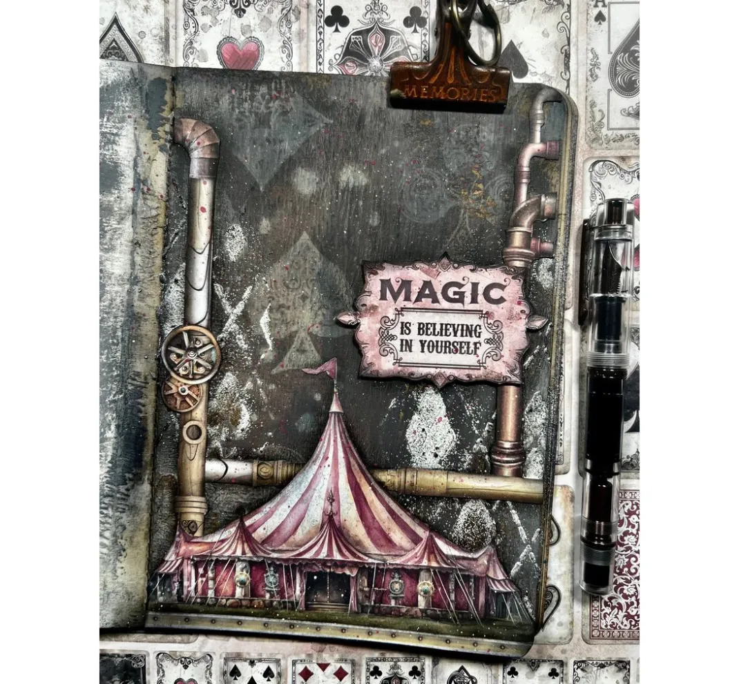 Stamperia Farb- & Motivblöcke|Scrapbooking>Scrapbook-Block "Master of Magic - Backgrounds"