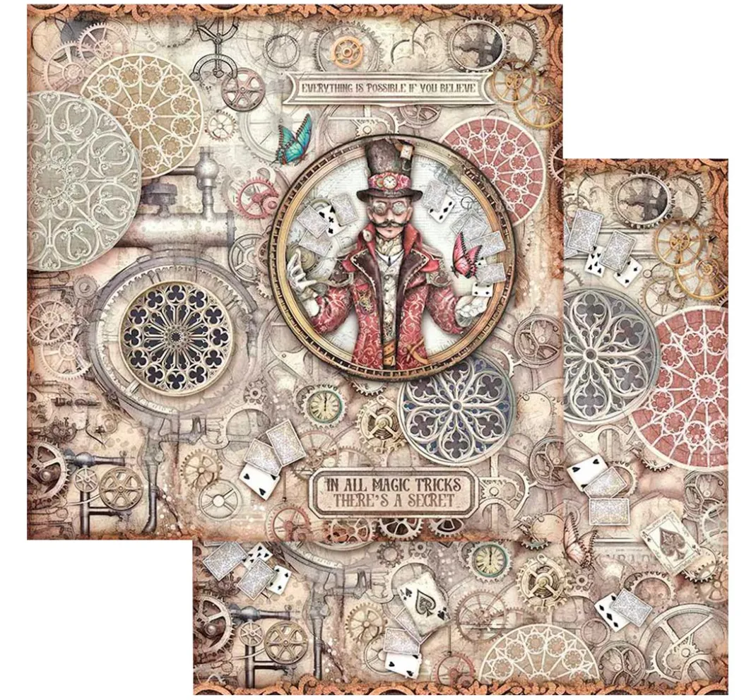 Stamperia Farb- & Motivblöcke|Scrapbooking>Scrapbook-Block "Master of Magic"