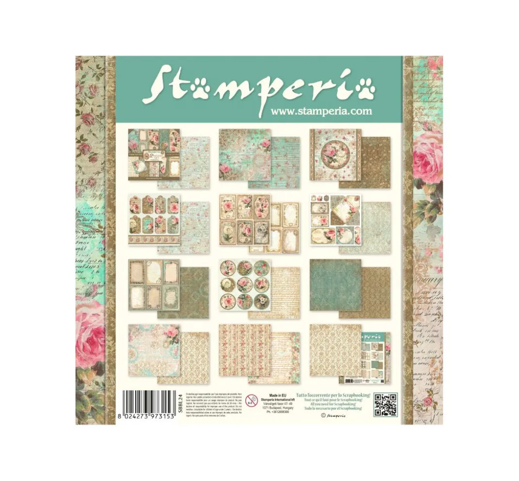 Stamperia Farb- & Motivblöcke|Scrapbooking>Scrapbook-Block "Precious"