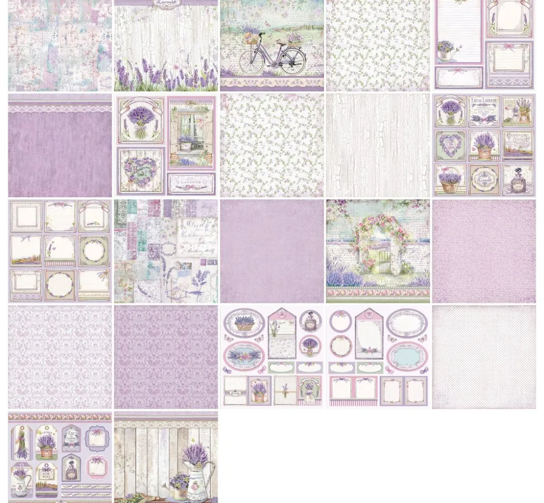 Stamperia Farb- & Motivblöcke|Scrapbooking>Scrapbook-Block "Provence"