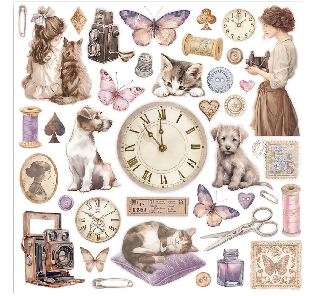 Stamperia Scrapbooking|Farb- & Motivblöcke>Scrapbook-Block "Quiet Days"
