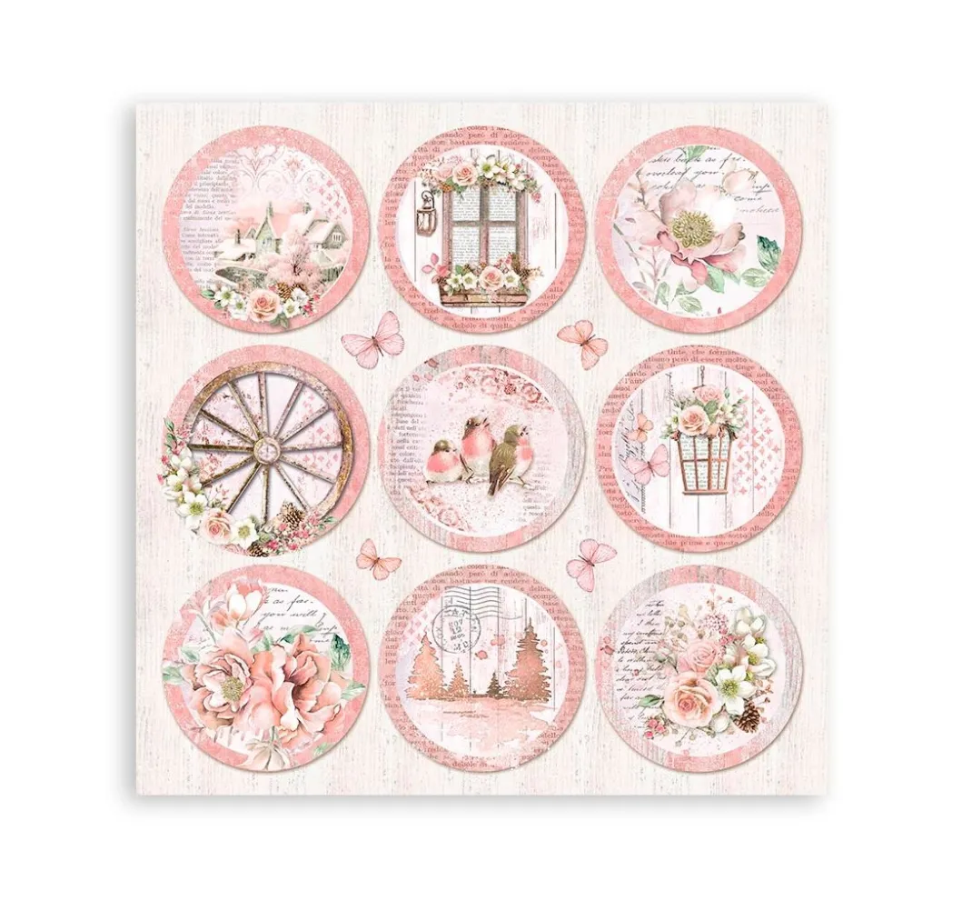 Stamperia Farb- & Motivblöcke|Scrapbooking>Scrapbook-Block "Roseland"