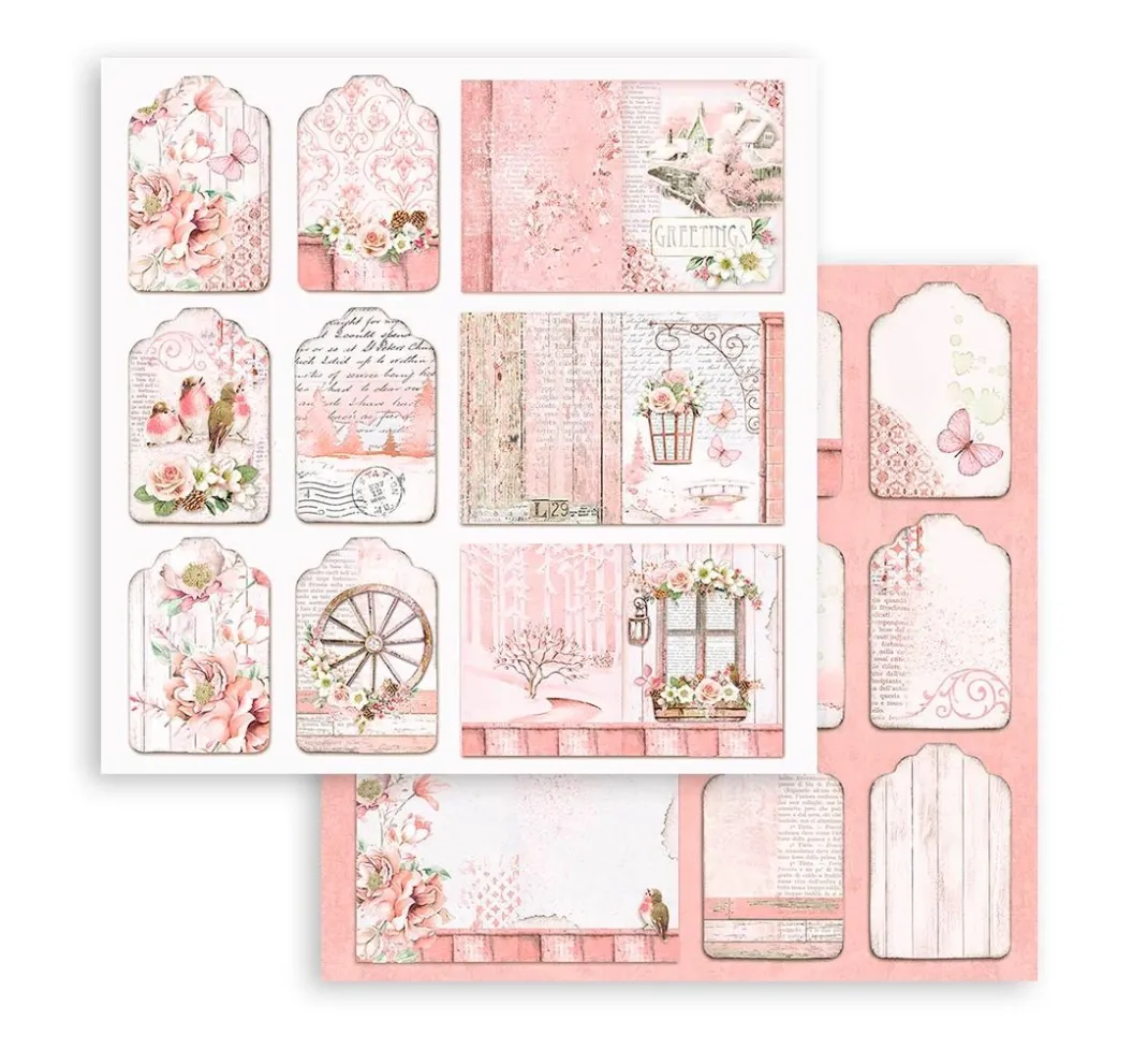 Stamperia Farb- & Motivblöcke|Scrapbooking>Scrapbook-Block "Roseland"