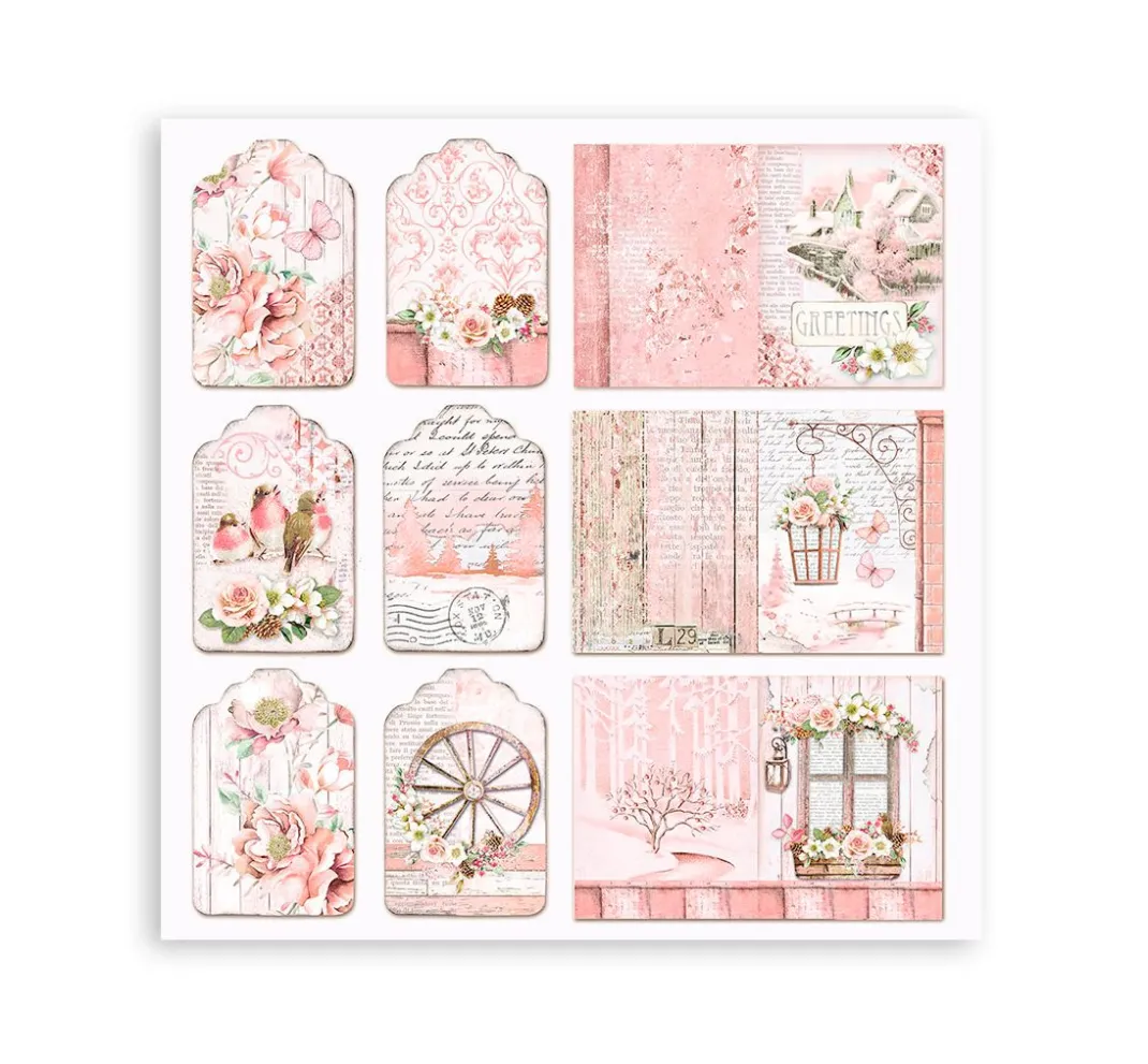 Stamperia Farb- & Motivblöcke|Scrapbooking>Scrapbook-Block "Roseland"