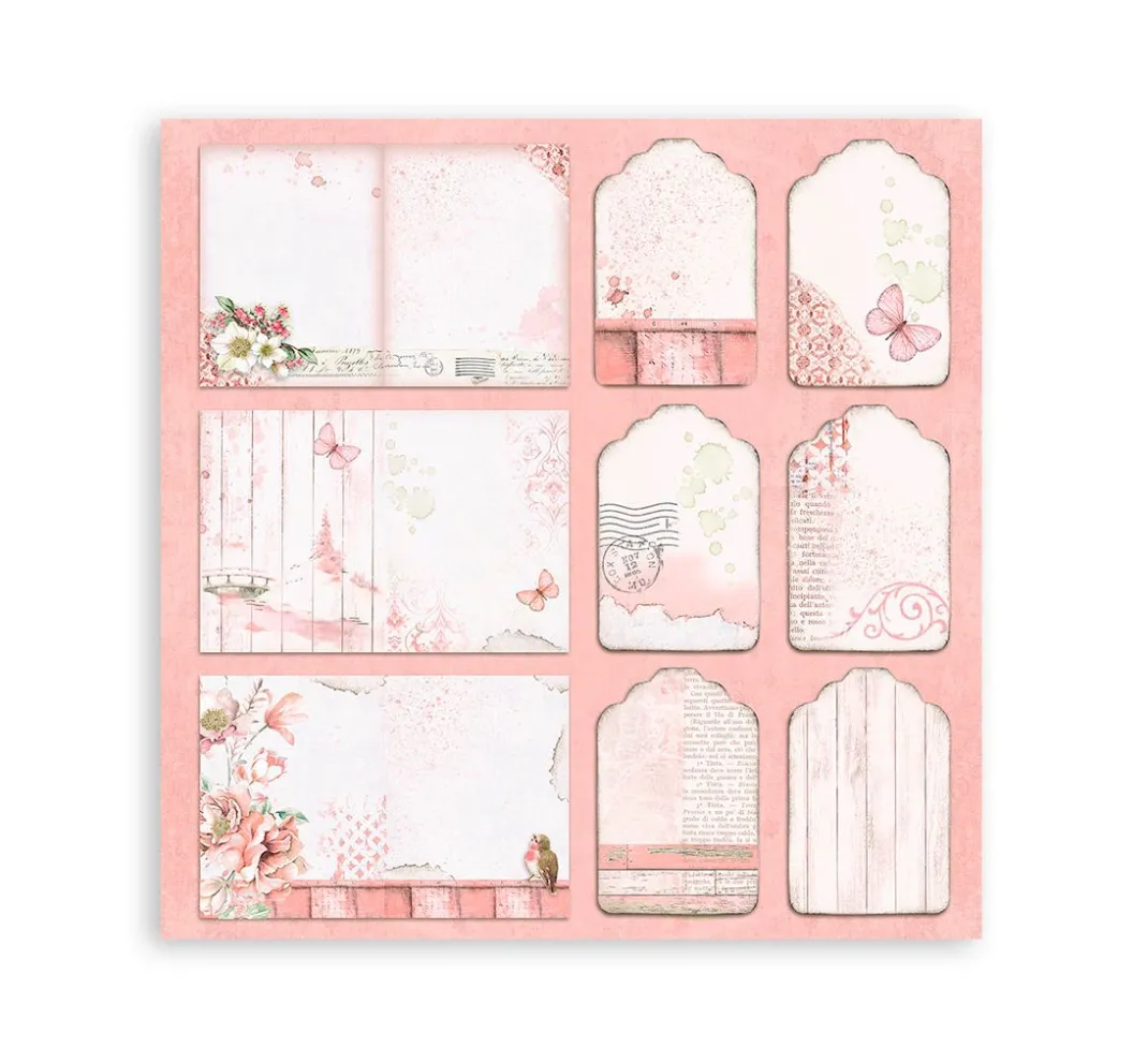 Stamperia Farb- & Motivblöcke|Scrapbooking>Scrapbook-Block "Roseland"