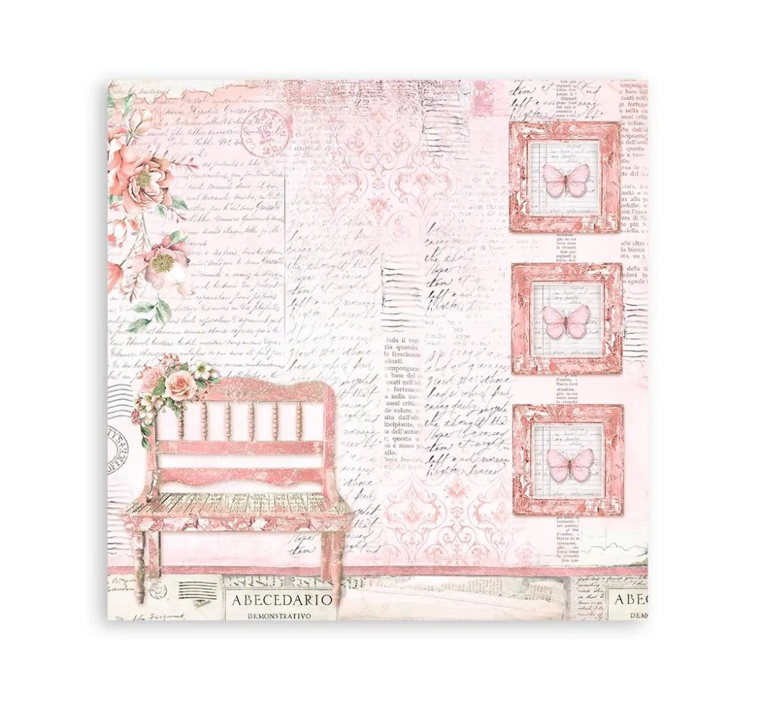 Stamperia Farb- & Motivblöcke|Scrapbooking>Scrapbook-Block "Roseland"