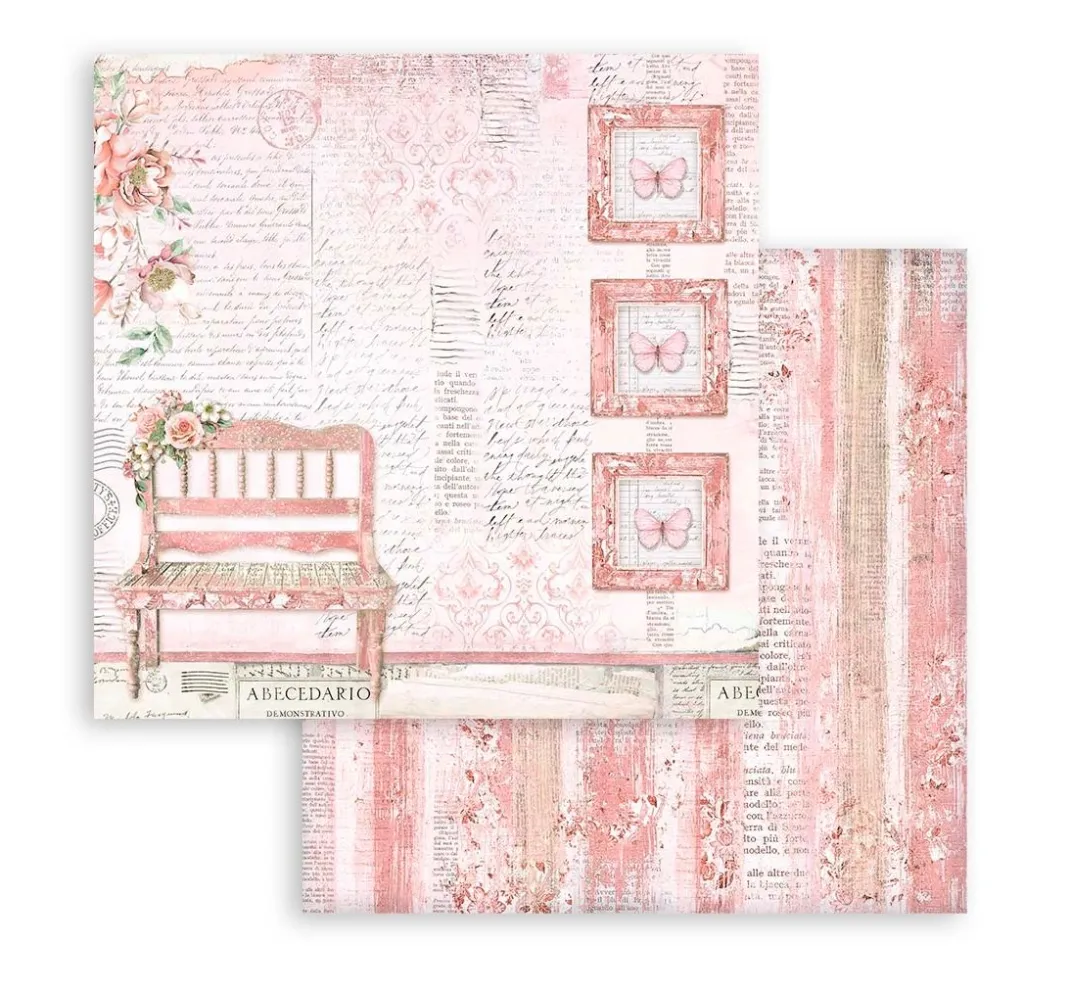 Stamperia Farb- & Motivblöcke|Scrapbooking>Scrapbook-Block "Roseland"