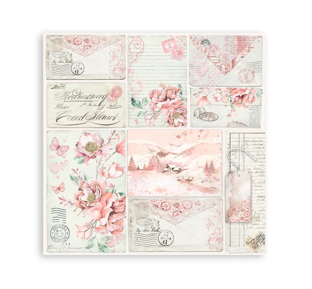 Stamperia Farb- & Motivblöcke|Scrapbooking>Scrapbook-Block "Roseland"