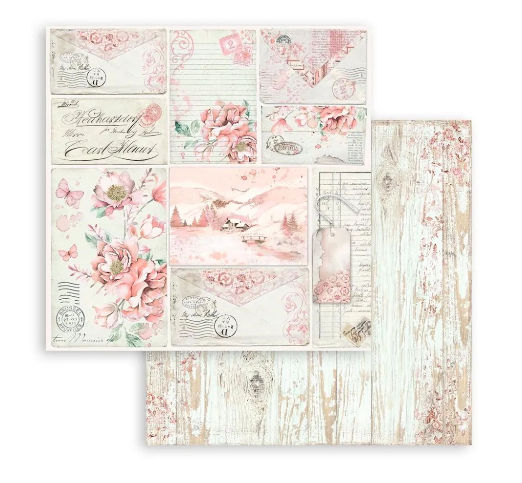 Stamperia Farb- & Motivblöcke|Scrapbooking>Scrapbook-Block "Roseland"