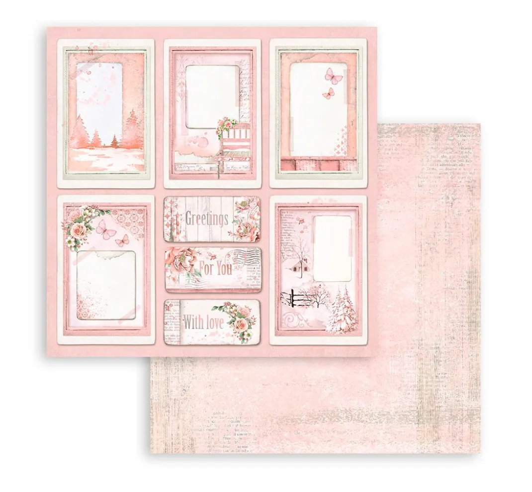 Stamperia Farb- & Motivblöcke|Scrapbooking>Scrapbook-Block "Roseland"