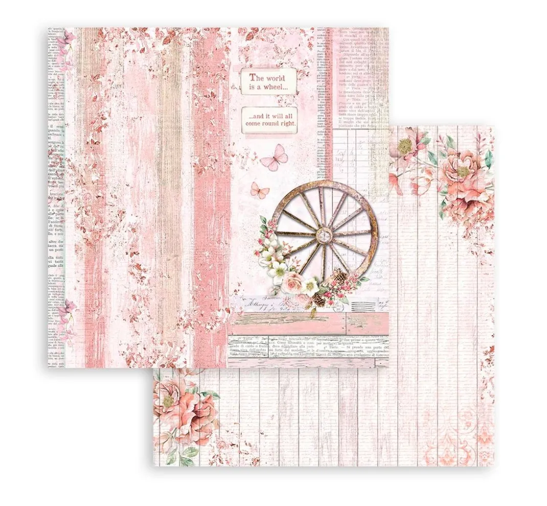 Stamperia Farb- & Motivblöcke|Scrapbooking>Scrapbook-Block "Roseland"