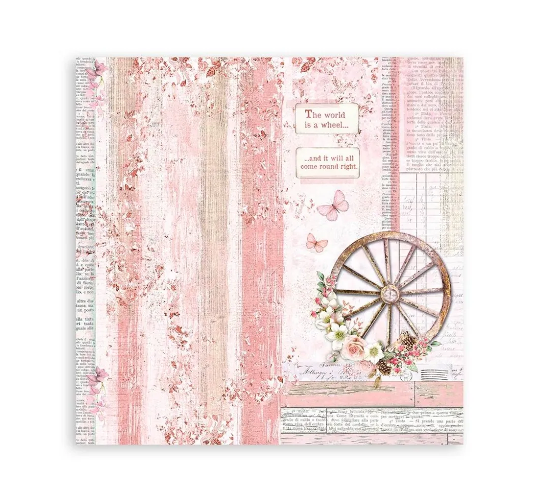 Stamperia Farb- & Motivblöcke|Scrapbooking>Scrapbook-Block "Roseland"