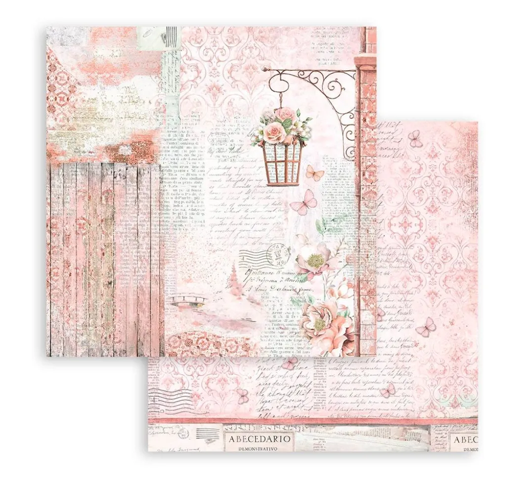 Stamperia Farb- & Motivblöcke|Scrapbooking>Scrapbook-Block "Roseland"