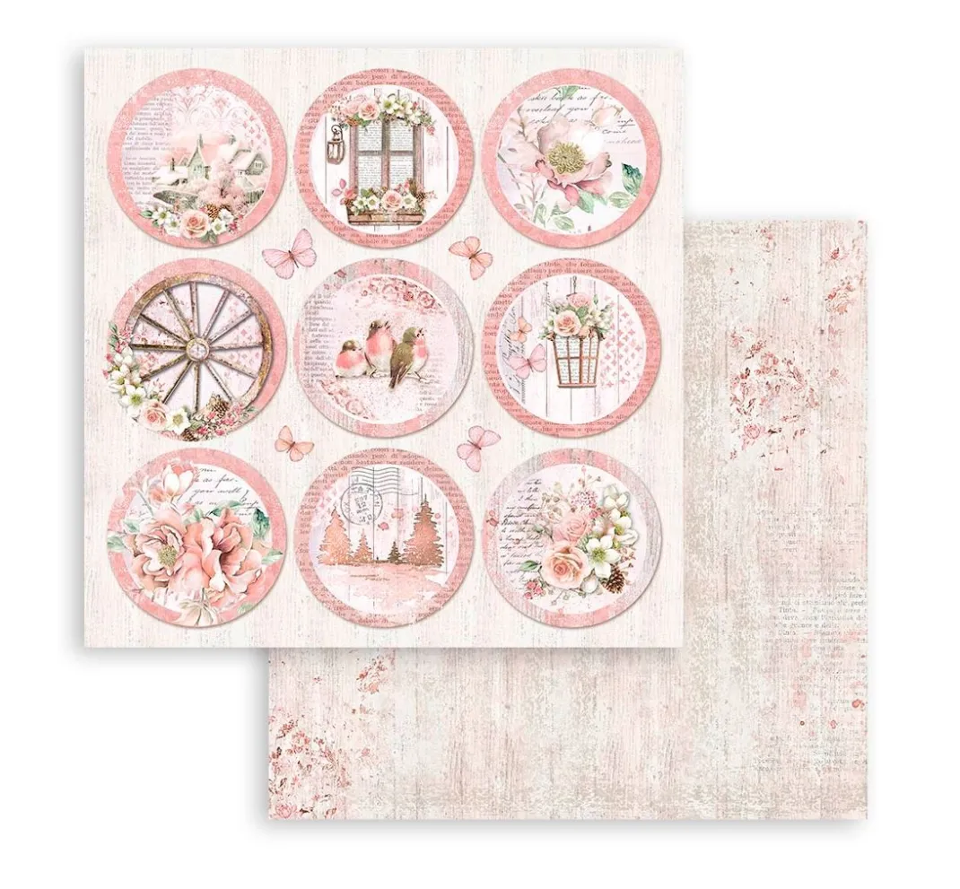 Stamperia Farb- & Motivblöcke|Scrapbooking>Scrapbook-Block "Roseland"