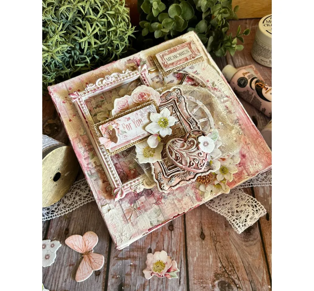 Stamperia Farb- & Motivblöcke|Scrapbooking>Scrapbook-Block "Roseland"