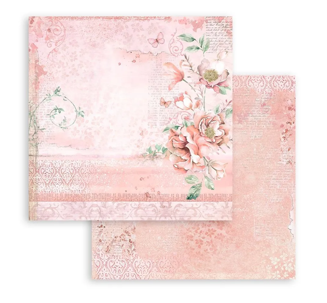 Stamperia Farb- & Motivblöcke|Scrapbooking>Scrapbook-Block "Roseland"