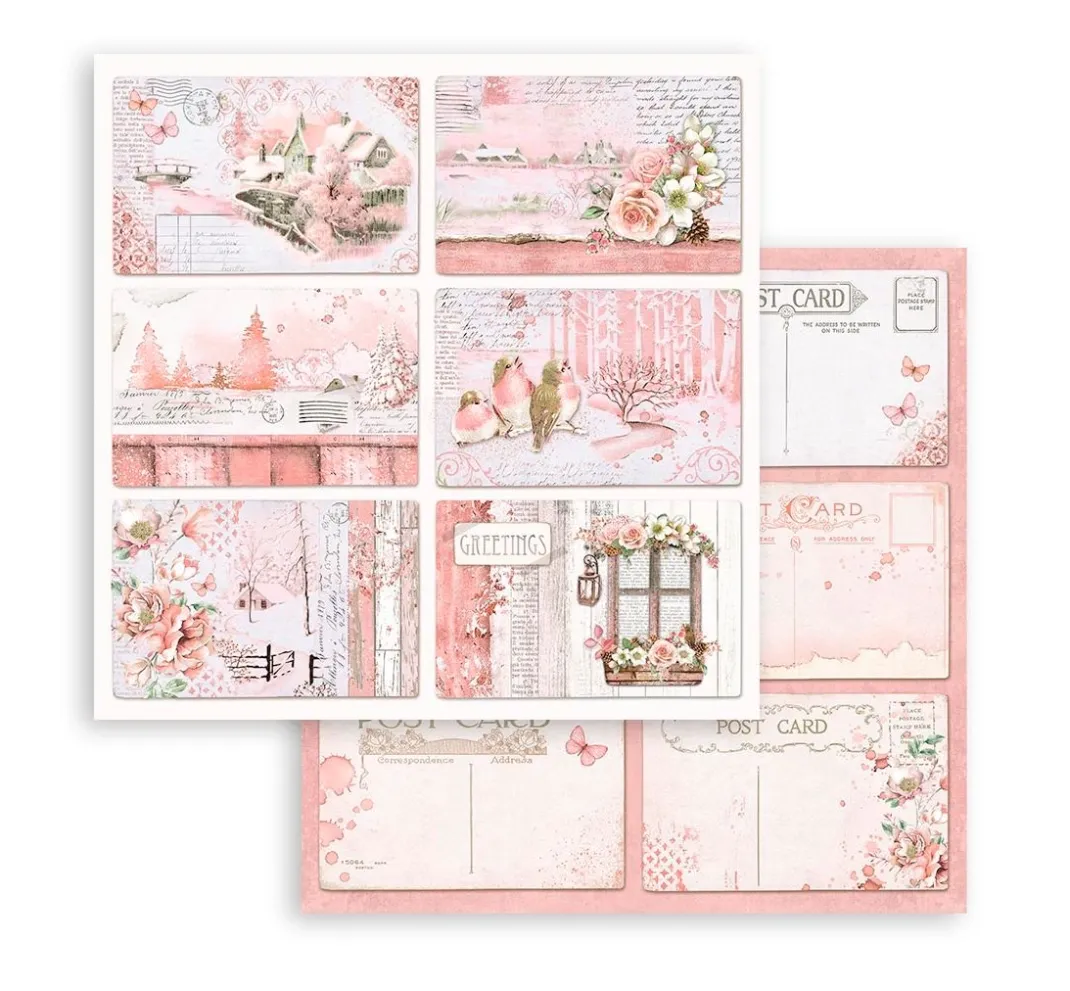 Stamperia Farb- & Motivblöcke|Scrapbooking>Scrapbook-Block "Roseland"