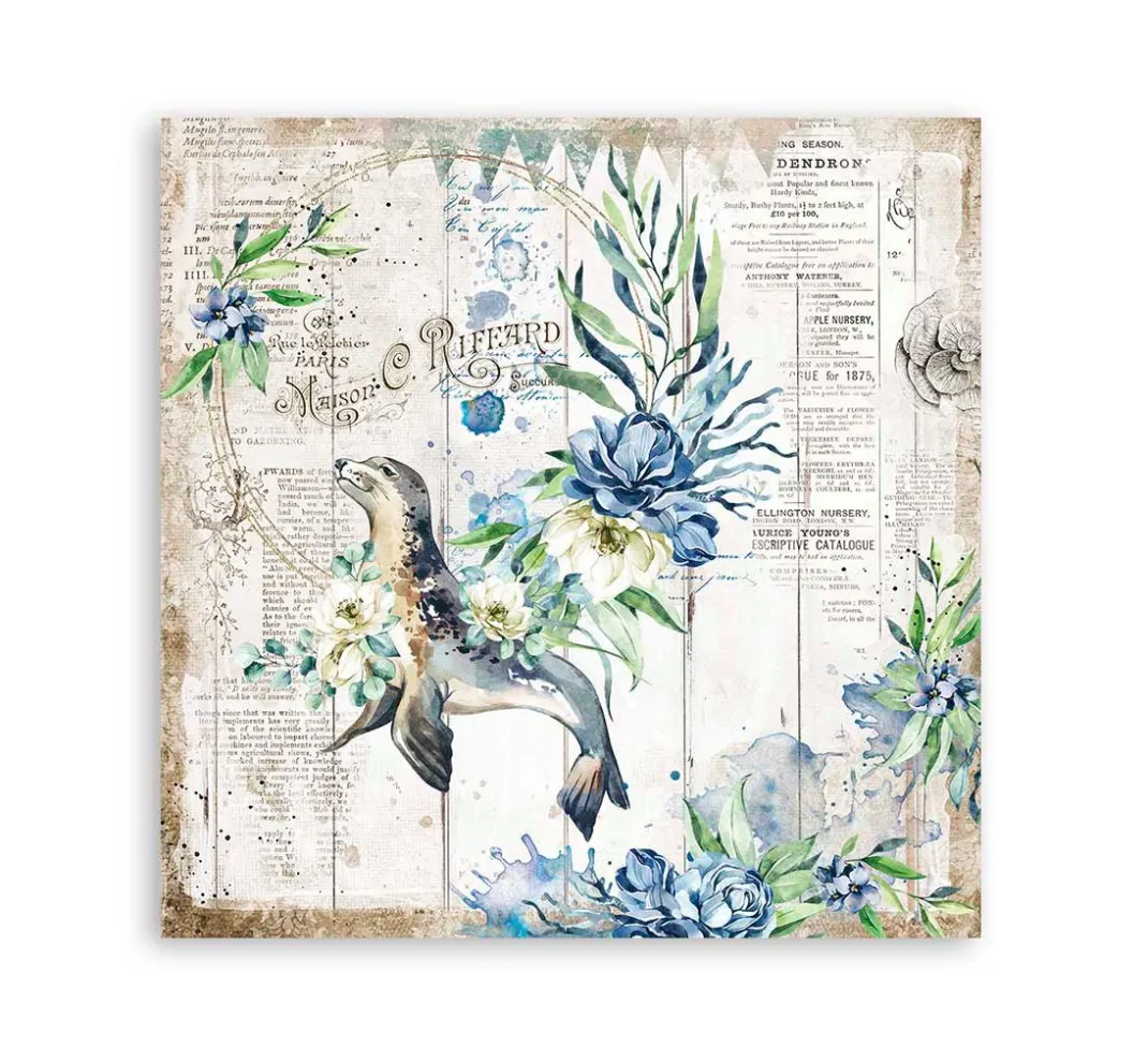 Stamperia Farb- & Motivblöcke|Scrapbooking>Scrapbook-Block "Sea Dream"