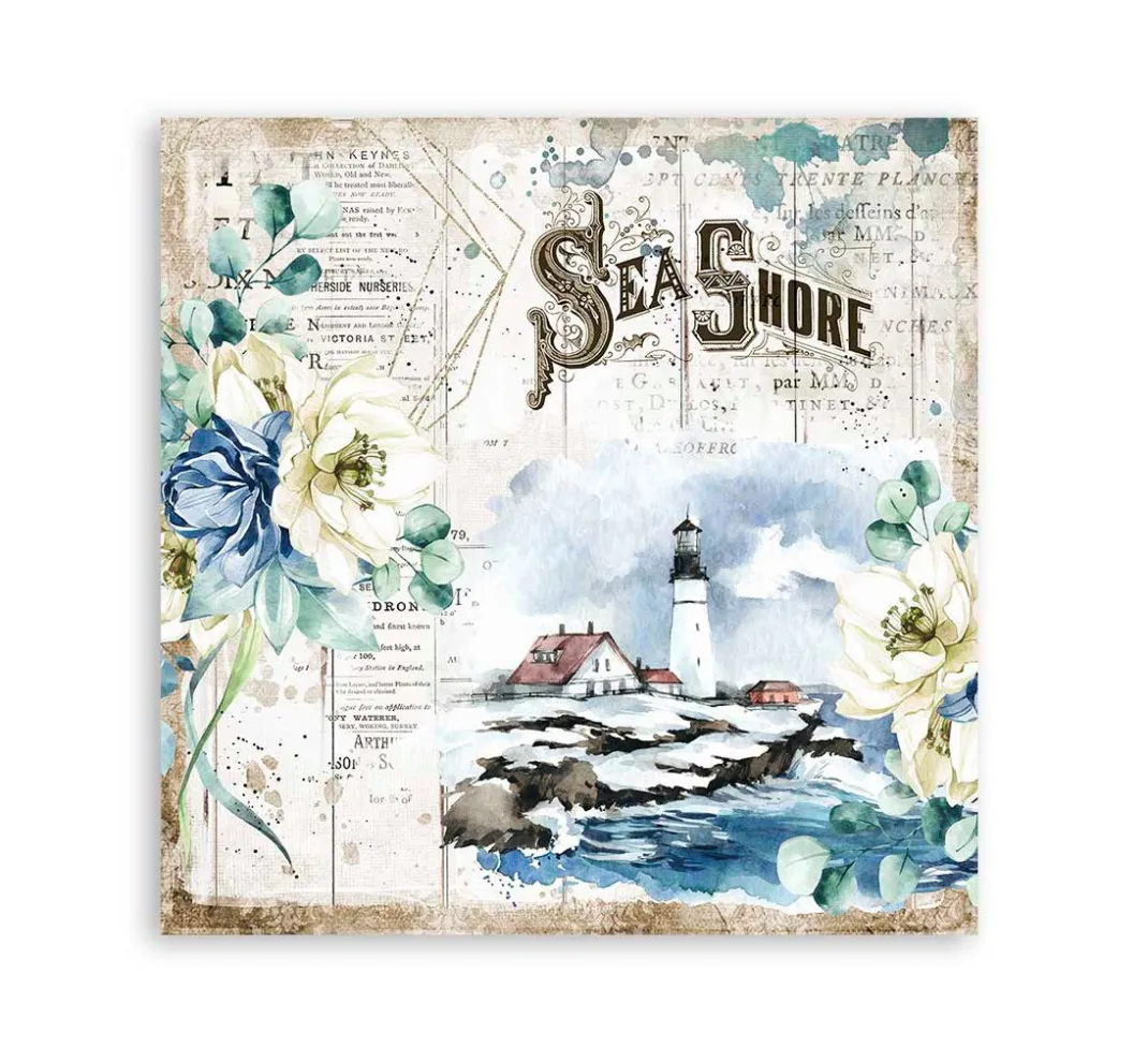 Stamperia Farb- & Motivblöcke|Scrapbooking>Scrapbook-Block "Sea Dream"