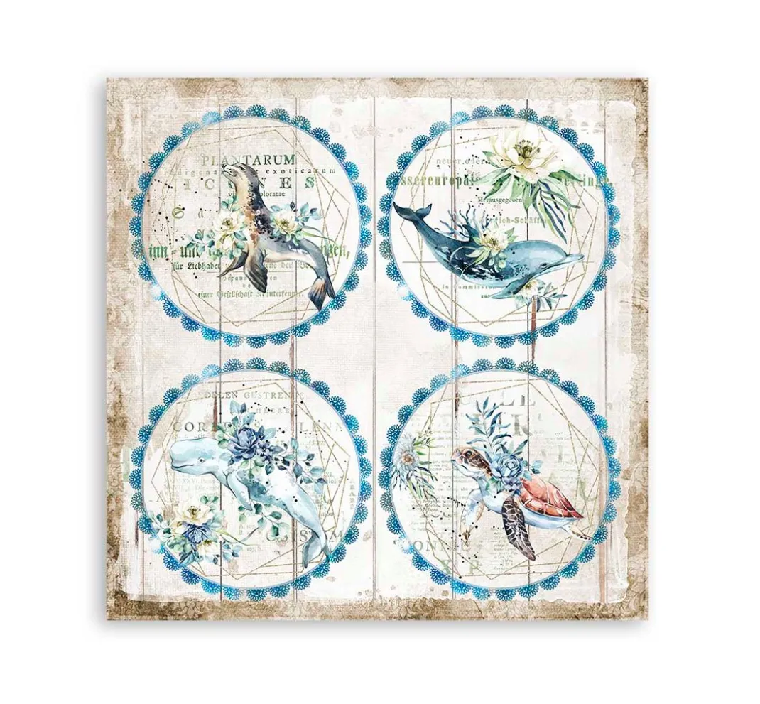 Stamperia Farb- & Motivblöcke|Scrapbooking>Scrapbook-Block "Sea Dream"