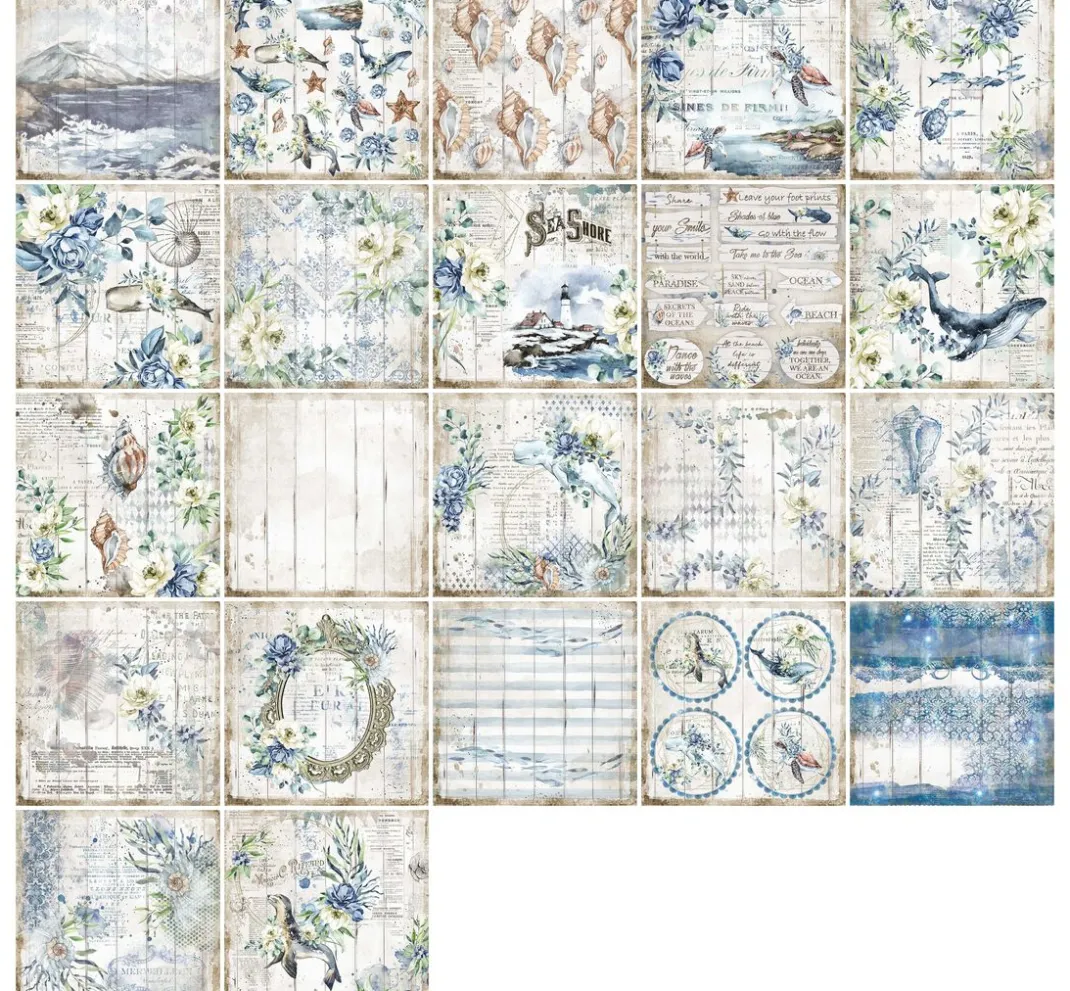 Stamperia Farb- & Motivblöcke|Scrapbooking>Scrapbook-Block "Sea Dream"
