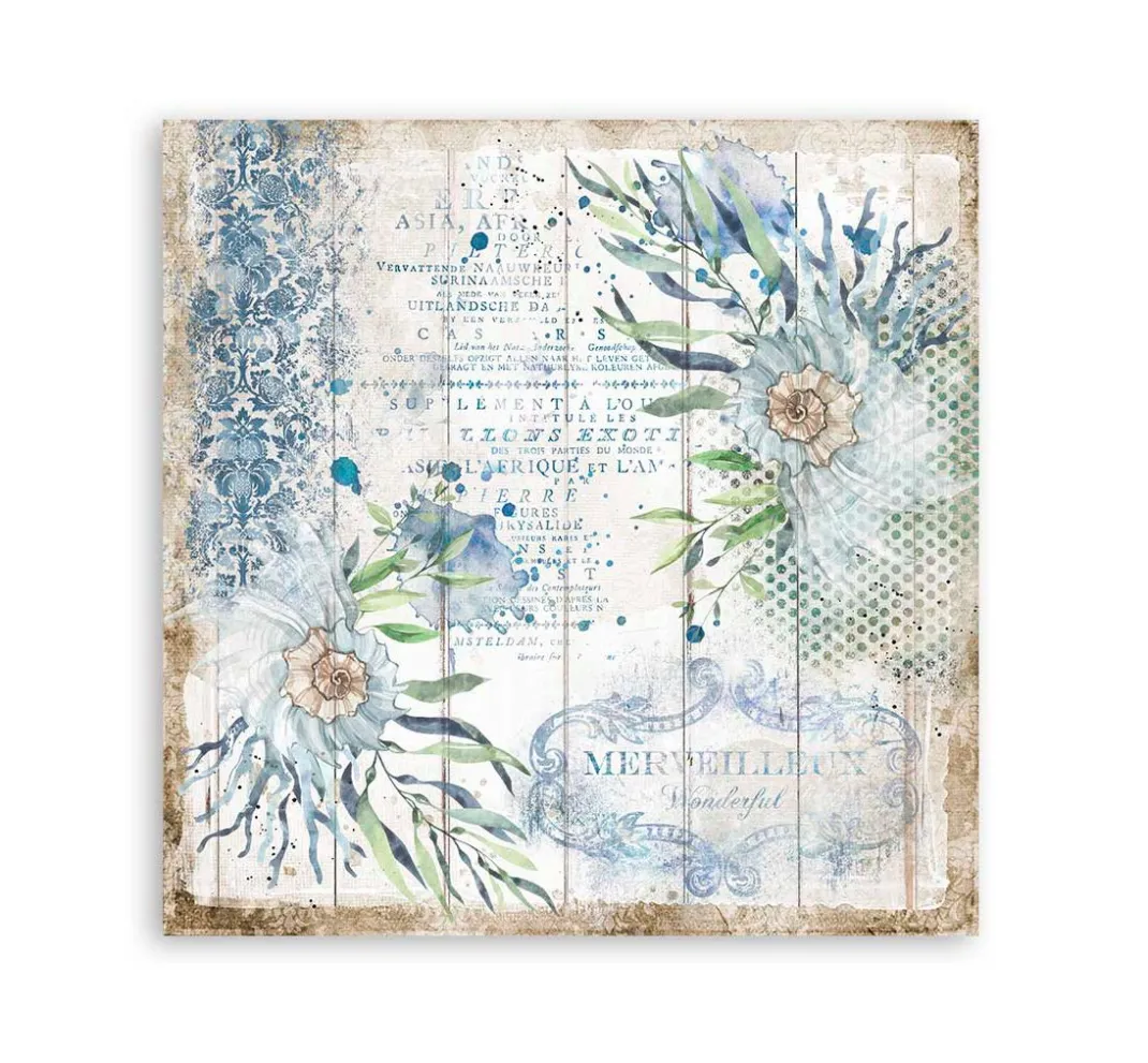 Stamperia Farb- & Motivblöcke|Scrapbooking>Scrapbook-Block "Sea Dream"
