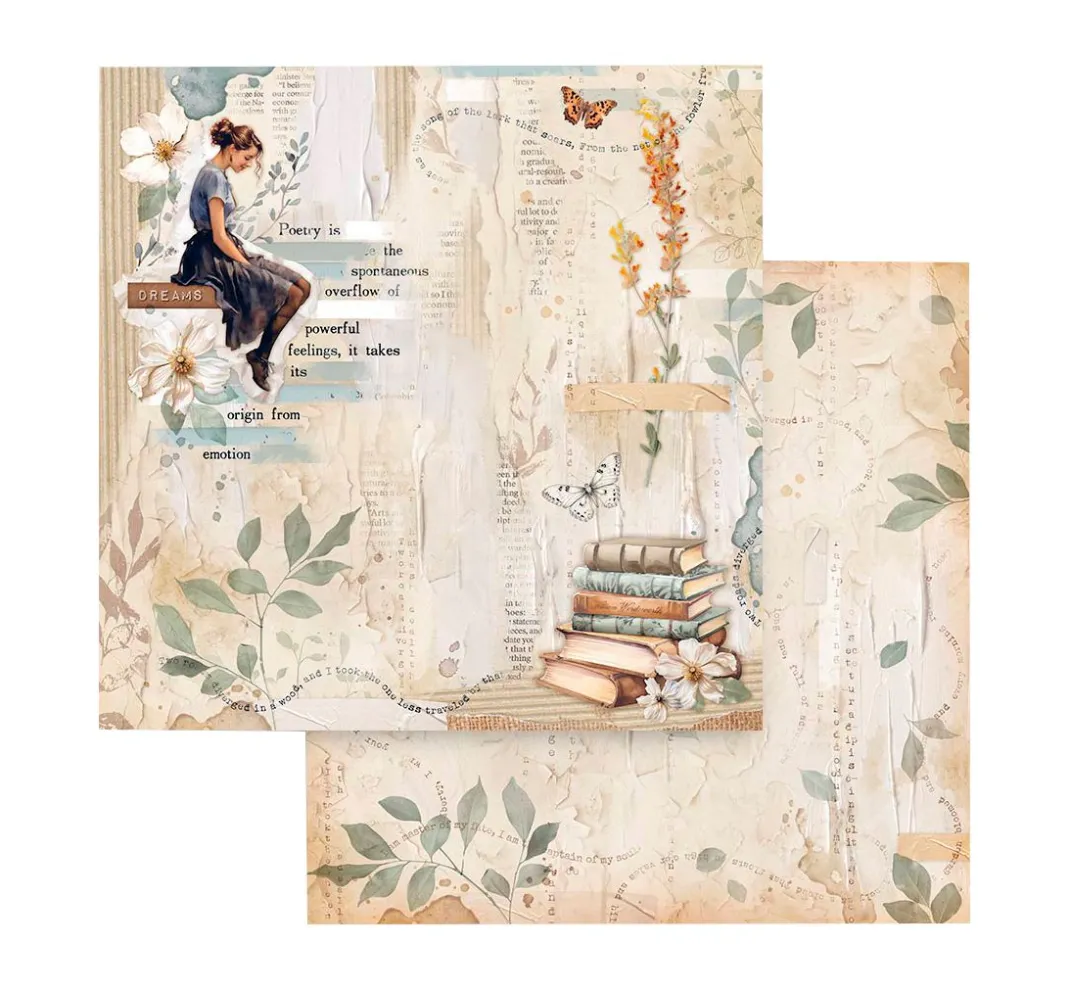 Stamperia Farb- & Motivblöcke|Scrapbooking>Scrapbook-Block "Secret Diary"