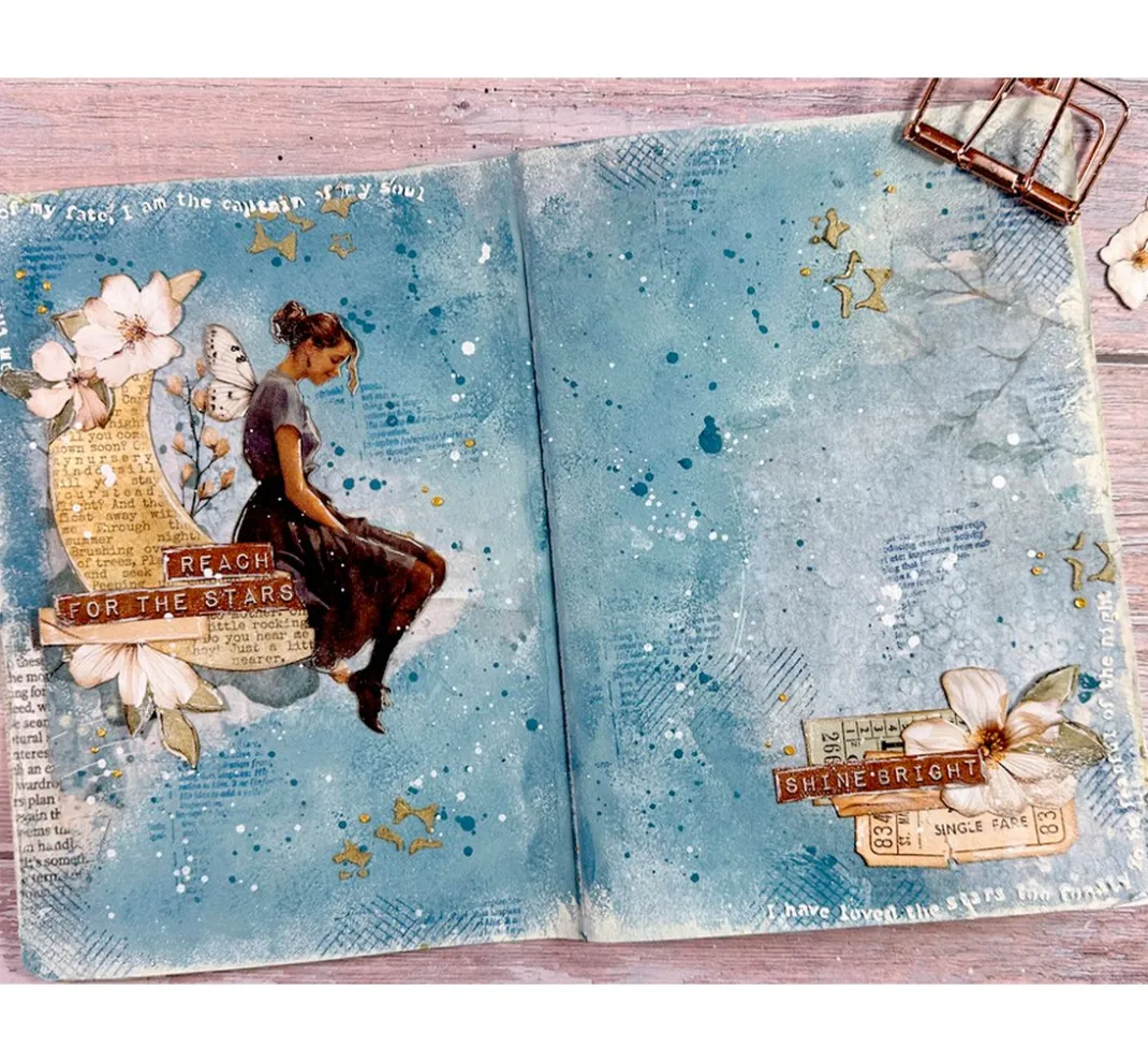 Stamperia Farb- & Motivblöcke|Scrapbooking>Scrapbook-Block "Secret Diary"