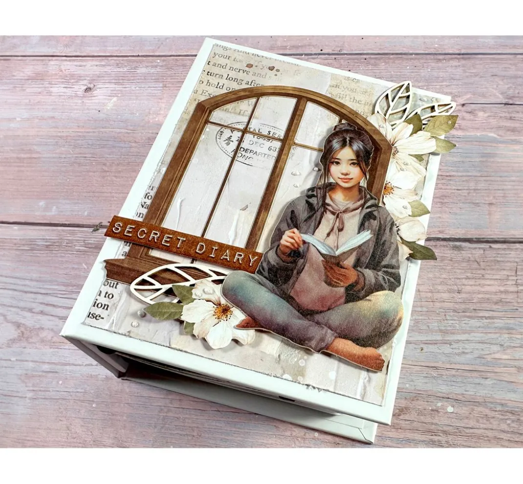Stamperia Farb- & Motivblöcke|Scrapbooking>Scrapbook-Block "Secret Diary"
