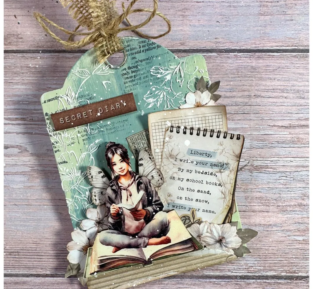 Stamperia Farb- & Motivblöcke|Scrapbooking>Scrapbook-Block "Secret Diary"