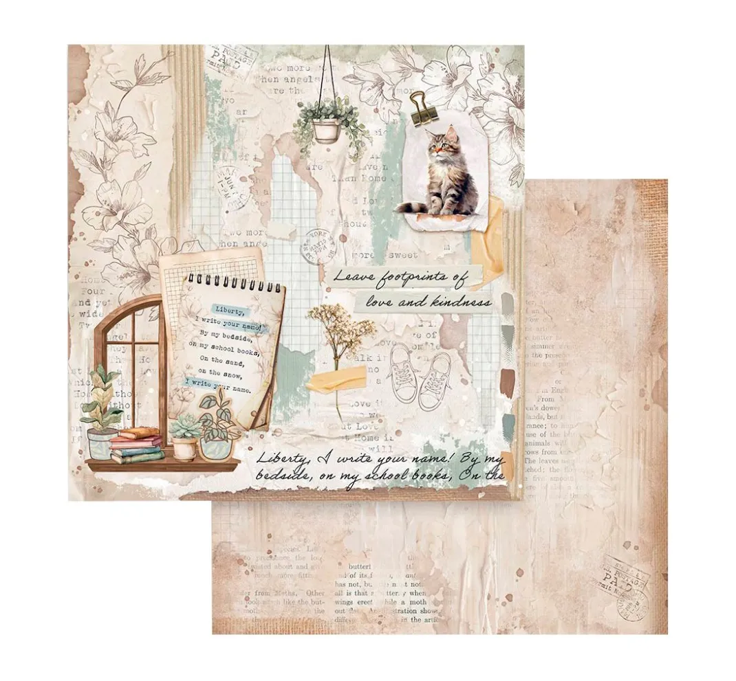 Stamperia Farb- & Motivblöcke|Scrapbooking>Scrapbook-Block "Secret Diary"