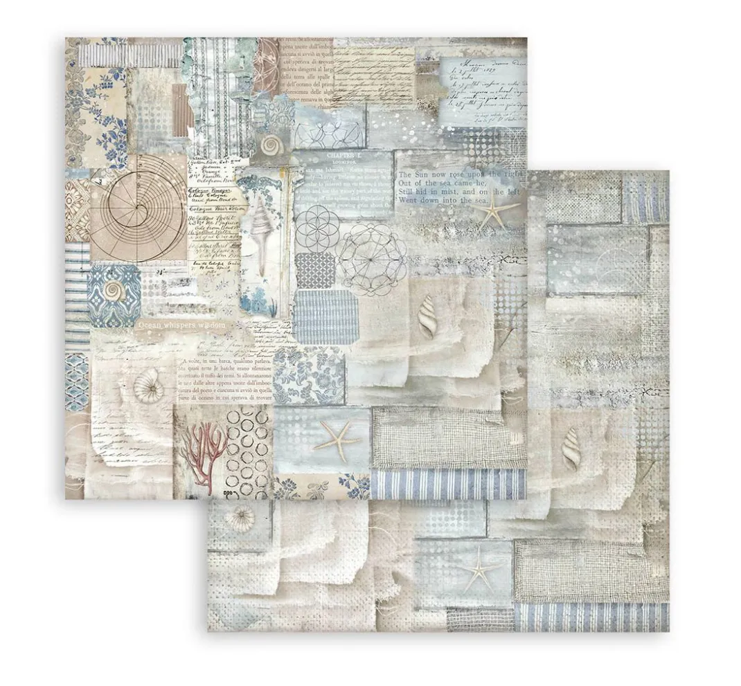 Stamperia Farb- & Motivblöcke|Scrapbooking>Scrapbook-Block "Silent Sea Backgrounds"