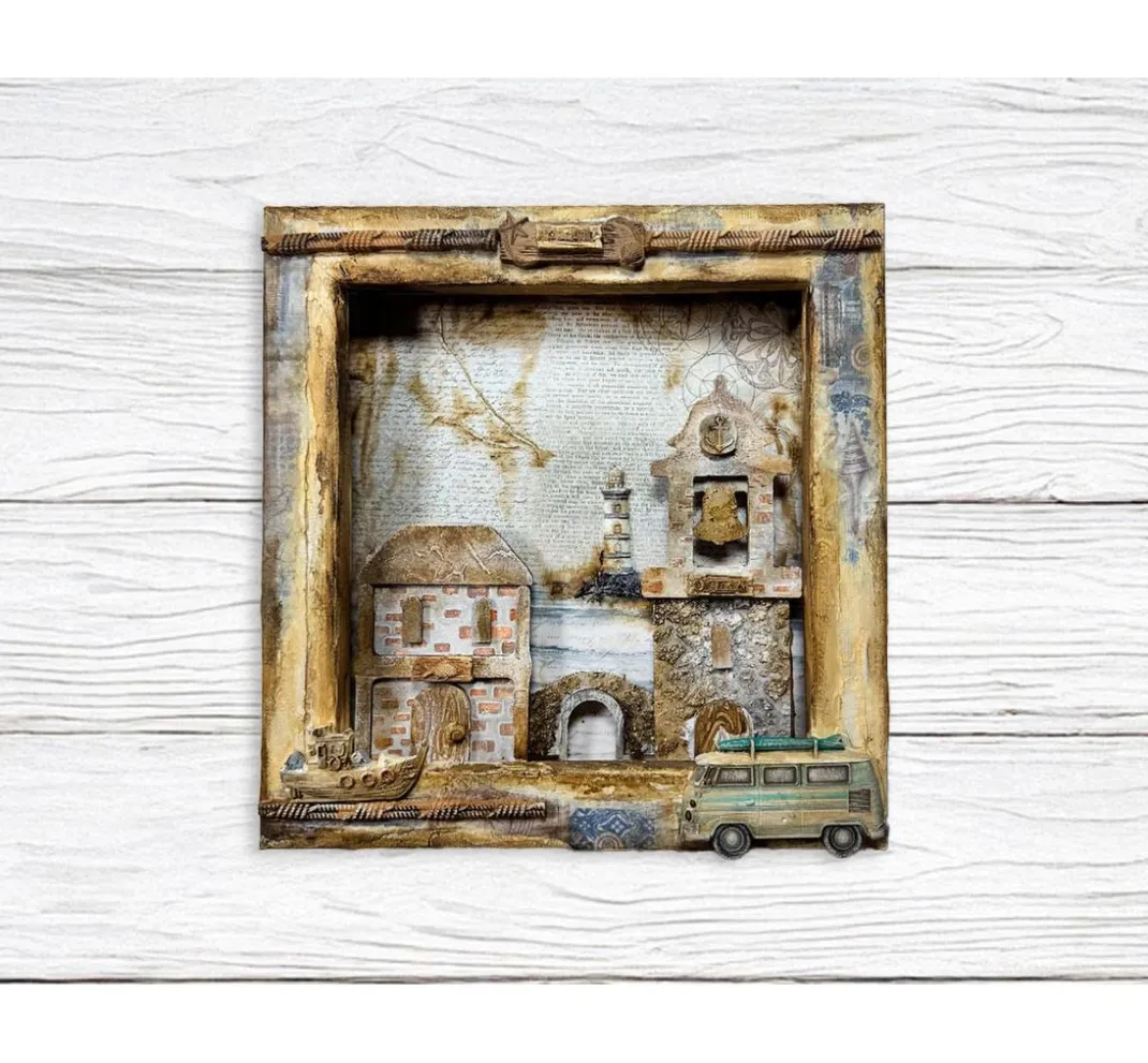 Stamperia Farb- & Motivblöcke|Scrapbooking>Scrapbook-Block "Silent Sea Backgrounds"
